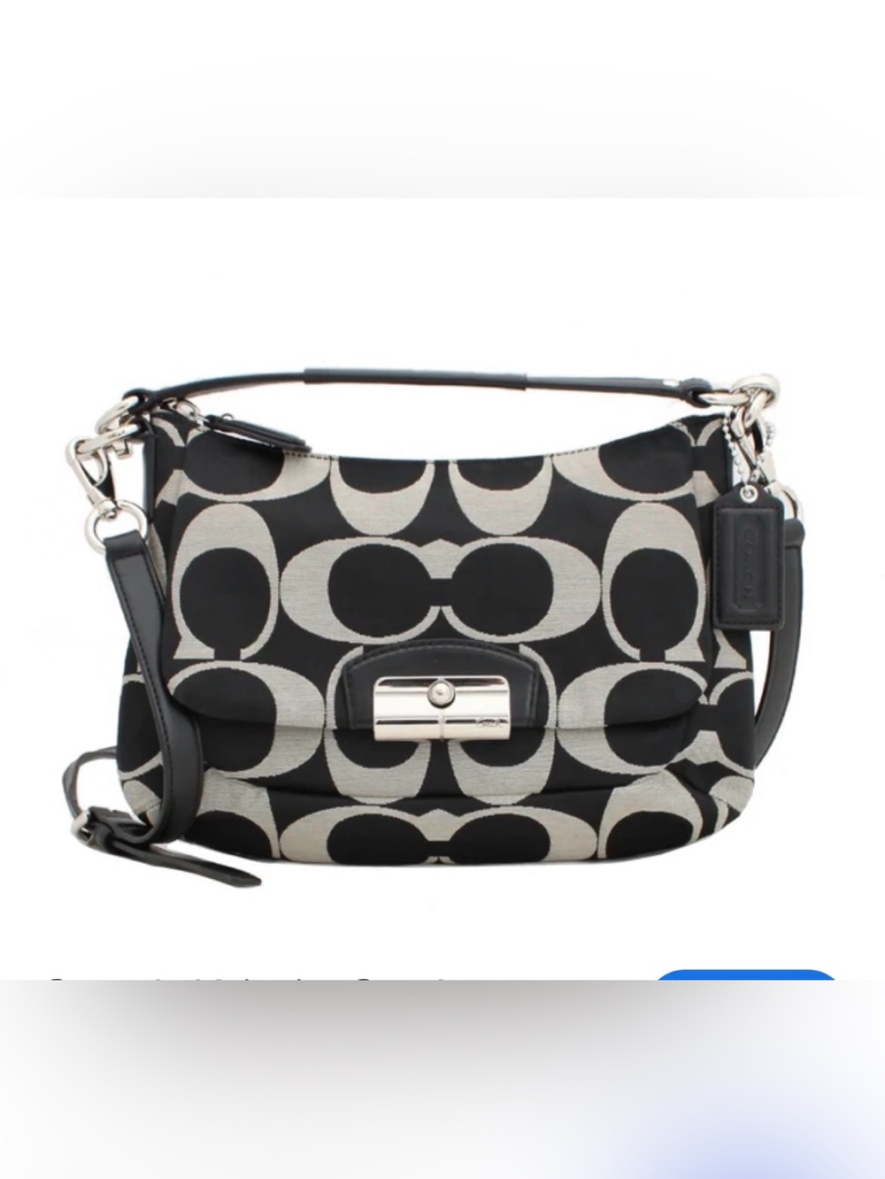 Coach Kristin Op Metallic Shoulder/Crossbody Bag